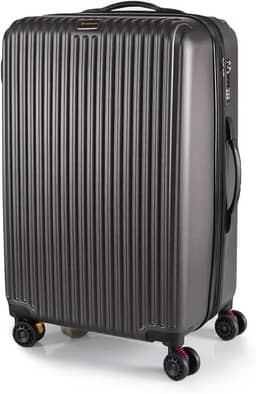 Mala Grande 35KG Expansível Style Giratória Ultra Leve ABS 80CM (Grafite)