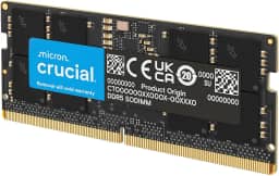 Crucial Memória RAM 16GB DDR5 5600MHz (ou 5200MHz ou 4800MHz) CT16G56C46S5 Preto