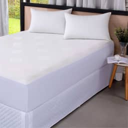 Protetor De Colchão Casal Impermeavel Jacquard com Lateral Adaptável Protege Seu Colchão Respirável e Antialergico