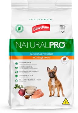 Natural Pro Alimento Para Cães Rpm Frango e Arroz Baw Waw NATURAL PRO para Todas Grande Adulto - Sabor Frango 1kg