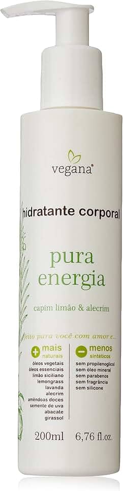 Vegana Hidratante Corporal Pura Energia 200ml, VEGANA