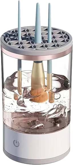 Limpador de Pincéis de Maquiagem Elétrico USB – Limpeza Rápida e Eficiente de Pincéis | Compacto, Portátil e Fácil de Usar