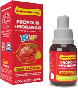 Extrato Aquoso de Própolis e Mel Kids Sabor Morango
