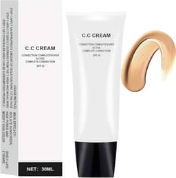 Cc Cream autoajustável para pele madura, ajuste de tom de pele CC creme FPS 50, para mulheres mais velhas - cor natural