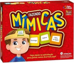 Jogo Fazendo Mímicas Pais & Filhos – 216 Peças, Educativo e Divertido para Família e Amigos – 2 a 4 Jogadores