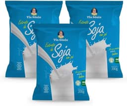 Tia Sônia, Kit Extrato Leite de Soja Pó Solúvel 200g cada Tia Sônia