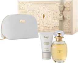 O Boticário Leal de Lily Eau de Parfum, 75 ml, Kit com Creme Hidratante para Mãos, 50 g, e Necessaire