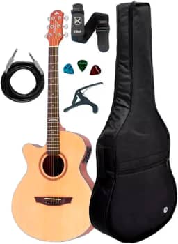 Violão Strinberg Sa200c Ns Canhoto Natural + Capa LUXO Acessórios