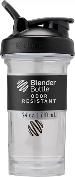 Garrafa coqueteleira BlenderBottle Pro Series, 709ml, preto/transparente