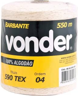 Vonder, Barbante De Algodão 4 X 4.