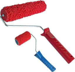 Kit Rolo Textura Cabelo de Anjo com Cabo 23cm e 9cm Ideal Para Efeitos Rústico Aplicação de Argamassa Massa Corrida
