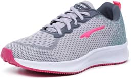 Tenis para Academia Caminhada Femininio Confortavel Cinza Pink