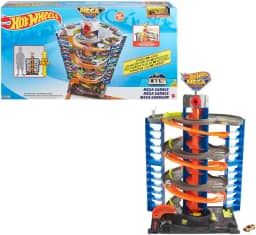 Hot Wheels City Pista de Brinquedo Mega Garage para crianças a partir de 4 anos