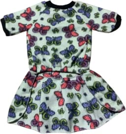 Roupinha de Inverno para Cachorro, Vestido em Soft, Estampas Variadas. (Jardim Encantado, Médio)