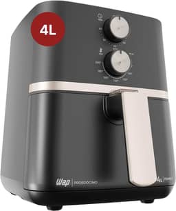 WAP Fritadeira Elétrica Air Fryer FAMILY 4 Litros, Temperatura Ajustável, Duplo Revestimento Antiaderente, 1500W 127V