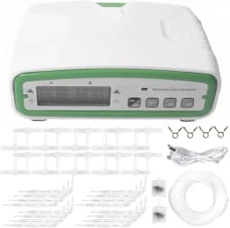 RWWPJLLWHR Kit de irrigação por gotejamento automático, sistema de irrigação automática com visor LCD, kit de temporizador de água programável digital de 30 dias, dispositivo de irrigação de plantas
