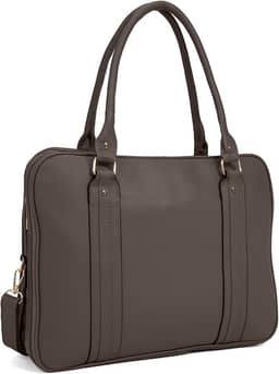 Bolsa Feminina Pasta Executiva para Notebook até 15.6” Reforçada Couro Ecológico para Trabalho, Reuniões e Dia a Dia Tamanho Grande