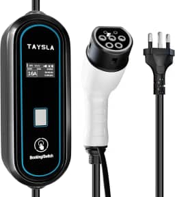 Phantom Portátil Carregador Carro Eletrico EV 3,5KW 8A 10A 13A 16A Tipo 2 3.5M Cabo De Com Tela LED WallBox Plug BR Para Carro BYD Nissan Volvo Acessorios Veiculos