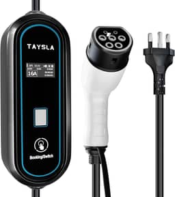 Phantom Portátil Carregador Carro Eletrico EV 3,5KW 8A 10A 13A 16A Tipo 2 3.5M Cabo De Com Tela LED WallBox Plug BR Para Carro BYD Nissan Volvo Acessorios Veiculos