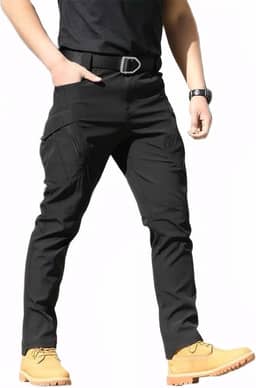 Calça cargo tática masculina, resistente à água, para atividades ao ar livre, leve e elástica