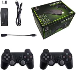 M8 4K Retro Game Stick, HD Home Video Retro Game Console with 2 Wireless Controllers, HDMI Output, 20000+ Built-in Games (32GB)