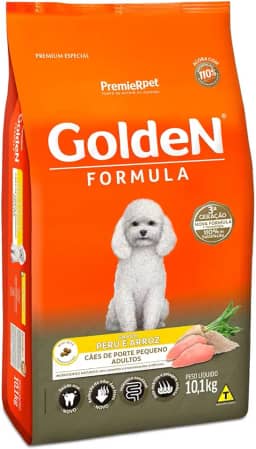 Ração Fórmula Golden para Cães Adultos de Porte Pequeno Sabor Peru e Arroz, 10,1kg Premier Pet Para Todas Pequeno Adulto,