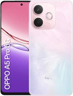Smartphone OPPO A5 Pro 5G 256GB 8GB Ram IP69 50MP AI Câmera Bateria 5800mAh NFC Rosa Pastel