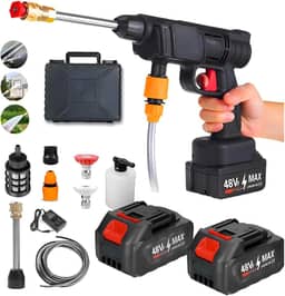 Lavadora Alta Pressão 48V Lava Jato Portatil Vap Potente + 2 Baterias e Maleta - Bivolt