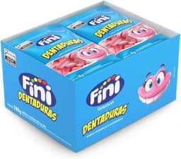 Balas De Gelatina Dentaduras Fini Com 12 Unidades,15g