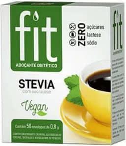 ADOÇANTE STEVIA COM SUCRALOSE FIT COM 50 SACHÊS