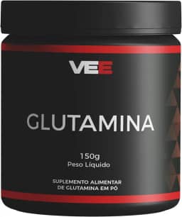 L-Glutamine Pura 5000mg 100% Glutamina em Pó Pure Aminoacido Premium Sem Sabor Pote 150g Importada Isolada Natural Rende 30 Porções - VEE
