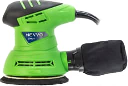 Lixadeira Roto Orbital Profissional Potente 240W 12.000 OPM Base 125mm 127V Pega Emborrachada e Duplo Isolamento C/Coletor de Pó Removível LON240 NEVVO