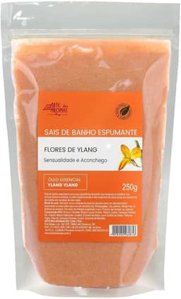 Sais de Banho Espumante Flores de Ylang Arte dos Aromas 250g