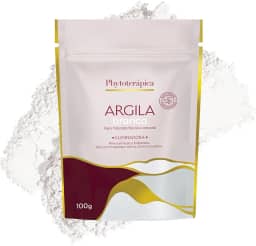 Phytoterápica Argila Branca Sachê 100g - Máscara Iluminadora Facial e Corporal - Pele Luminosa, Uniforme e Hidratada