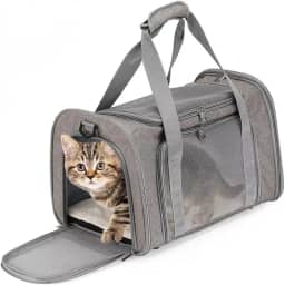 Bolsa de Transporte Pet Avião, Com Zíper, Mochila de Viagem Premium Para Cães e Gatos, Design Aprovado pela Companhia Aérea