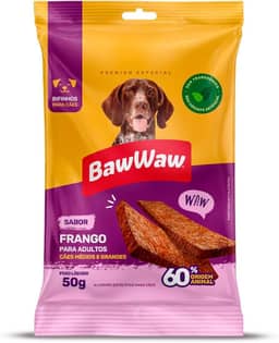 Bifinho Baw Waw para cães sabor Frango 50g