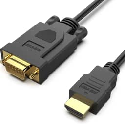 BENFEI Cabo HDMI para VGA de 3 metros, cabo unidirecional HDMI (fonte) para VGA (tela) (macho para macho), compatível com computador, desktop, laptop, PC, monitor, projetor, HDTV, Raspberry Pi, Roku,