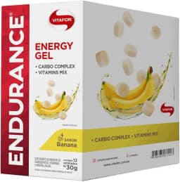 Vitafor - Endurance Energy Gel - 12 Sachês de 30g - Banana