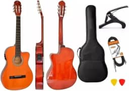 Violão Elétrico Giannini Sf14 Aço Flat Kit Capa E Acessorios