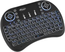 Mini Teclado Sem Fio Iluminado com Touchpad – Controle Total para Smart TV, PC, Console e Mais