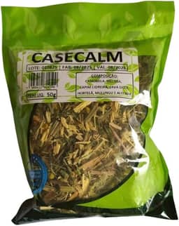 Calmante Chá Natural, Mistura de Ervas com Camomila, Hortelã, Mulungu e Alecrim, 50g Produto Orgânico