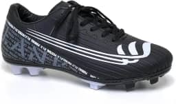 Chuteira de Campo Preta Blank Star Cano Baixo com Solado Costurado Original