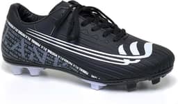 Chuteira de Campo Preta Blank Star Cano Baixo com Solado Costurado Original