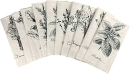 Kit 10 Panos De Prato Crú Extra Rústico Coleção Temperos