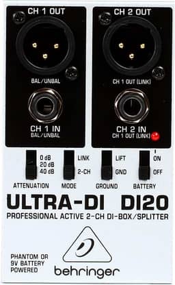 Behringer DI20 Direct Box Ativo