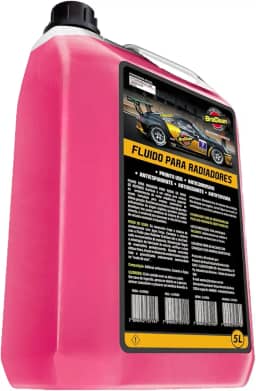 Melhor Fluido Aditivo para Radiador Rosa, Pronto para Uso, 5 Litros, Anticongelante e Refrigerante para Arrefecimento BraClean Premium