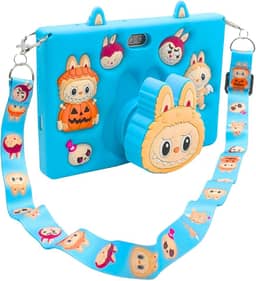 Tablet Infantil E15 Tela 7" IPS 128GB / 8GB RAM Bateria 4000 mAh, Câmera 8MP com Capa Silicone e Alça para Jogos, Entretenimento (Azul)