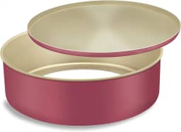 Assadeira Super Alta 24 Fundo Removível Cereja Alumínio Fortaleza Cereja