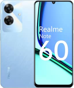 Celular Realme Note 60 RMX3933 4 GB de RAM/256 GB/UNISOC T612 Octa Core, Bateria de 5000mAh e tela de 6,74', Câmera Super Nítida de 32 MP - Smartphone Voyage Blue (Azul)