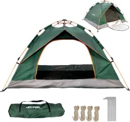 Barraca Camping para 3 4 Pessoas À Prova D'água Dois Andares com 2 Portas, Tenda de Acampamento Pop-up Instantânea Barraca de cúpula, Barraca de Família à Prova D'água